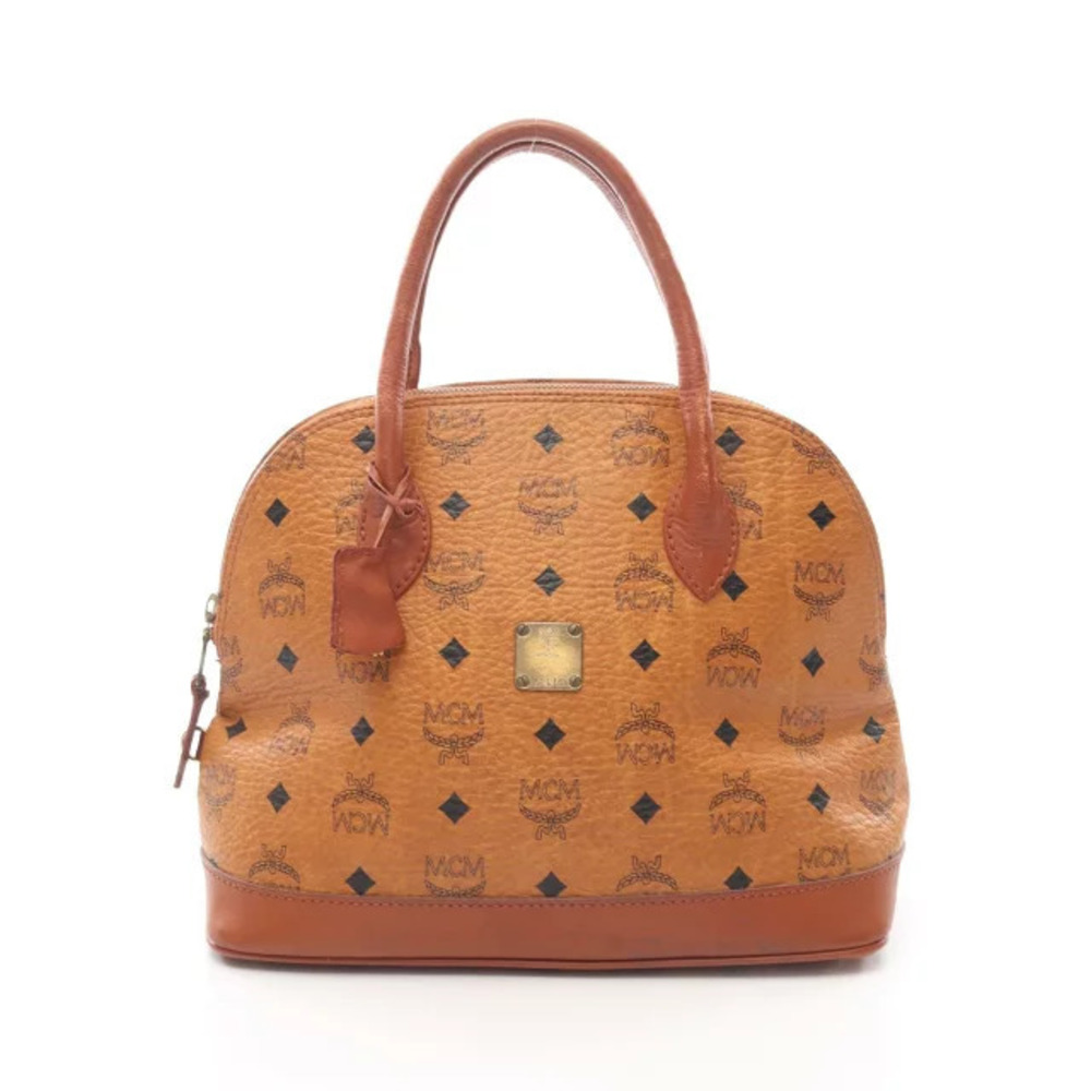 MCM Visetos handbag leather brown